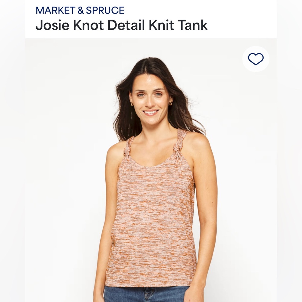 Market & Spruce Josie Knot Detail Knit Tank